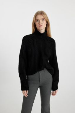 DEFACTO Coool Oversize Fit Half Turtleneck Sweater