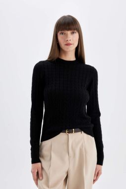DEFACTO Fitted Crew Neck Sweater
