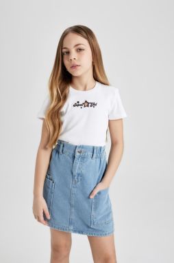 DEFACTO Girls Slim Fit Ribbed Camisole Short Sleeve T-Shirt