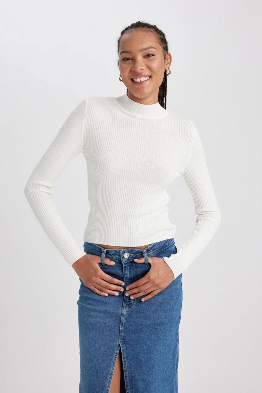 DEFACTO Slim Fit Half Turtleneck Sweater