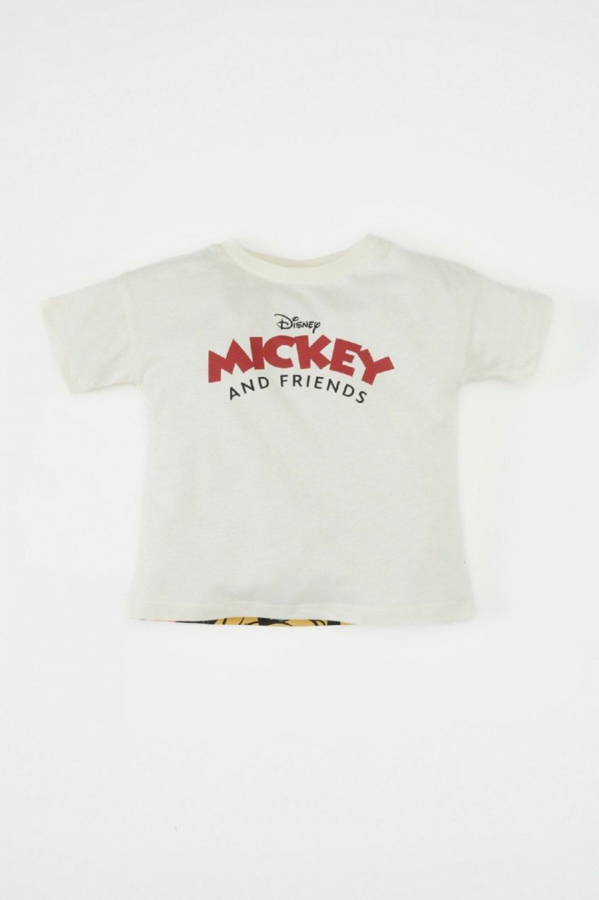 DEFACTO Baby Boy Disney Mickey & Minnie Short Sleeve T-Shirt