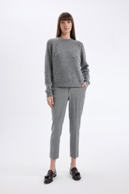 DEFACTO Chino High Waist Straight Leg Trousers