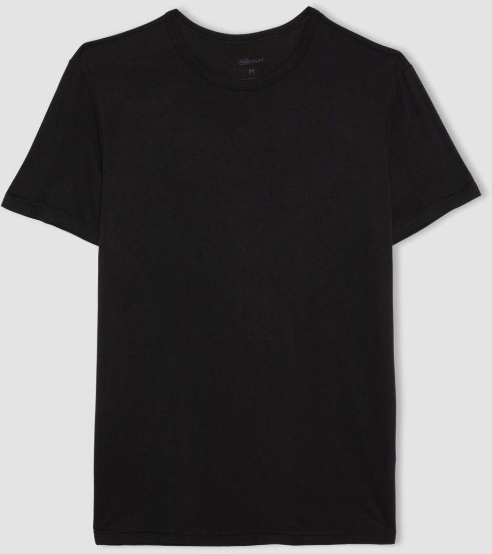 DEFACTO Slim Fit Crew Neck Viscose Top