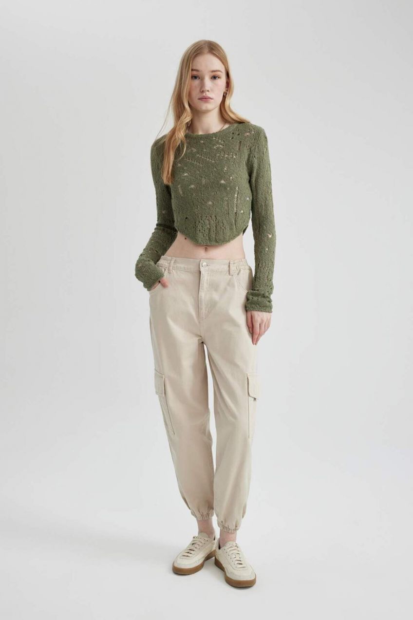 DEFACTO Cool Cargo Jogger Gabardine Trousers B0454ax23au