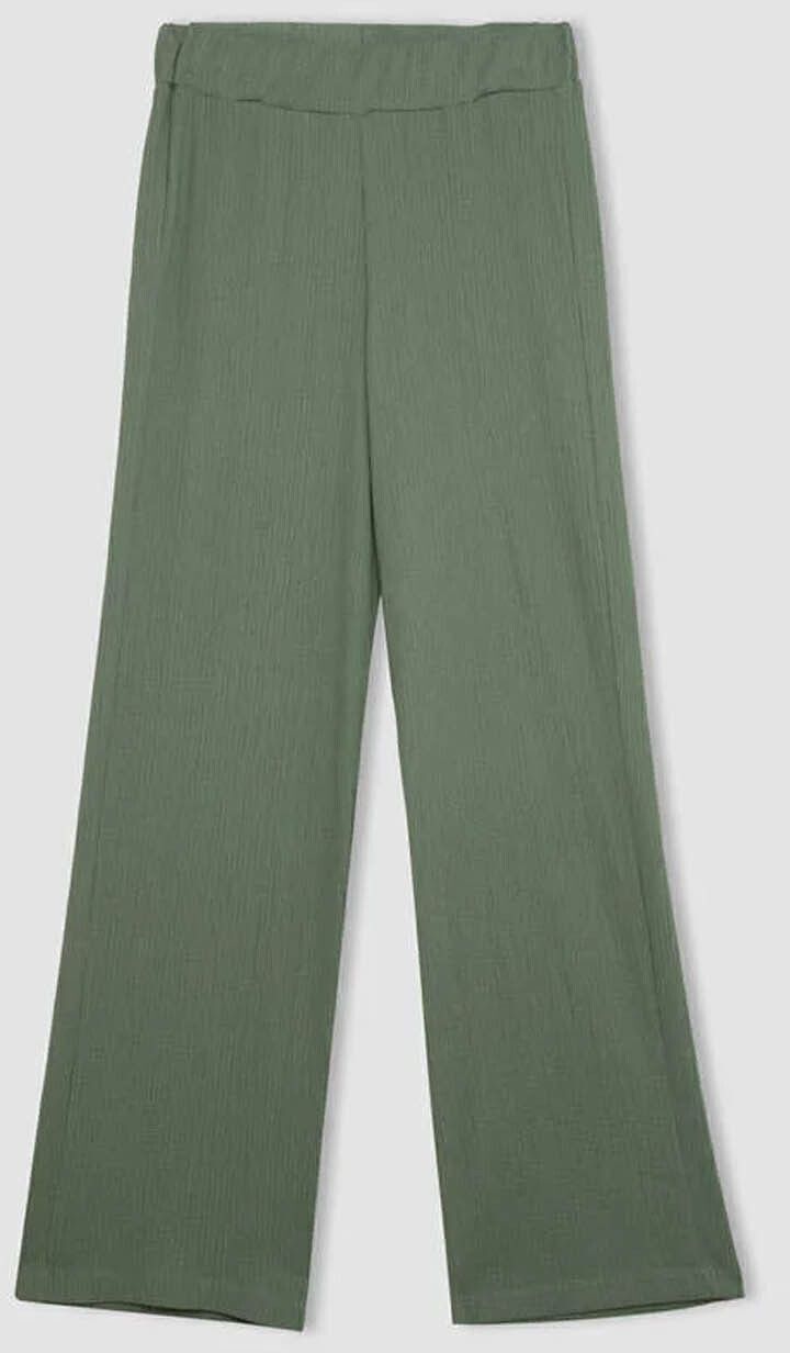 DEFACTO Wide Leg Straight Leg Wrinkled Trousers C0200ax24sp