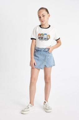 DEFACTO Girl's Jean Shorts Skirt