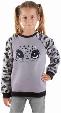 Denokids Leopard Plush Girl's Sweatshirt