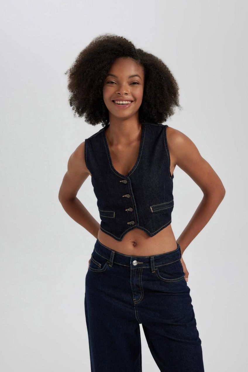 DEFACTO Blazer Jean Vest