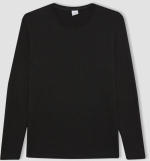 DEFACTO Slim Fit Crew Neck Long Sleeve T-Shirt