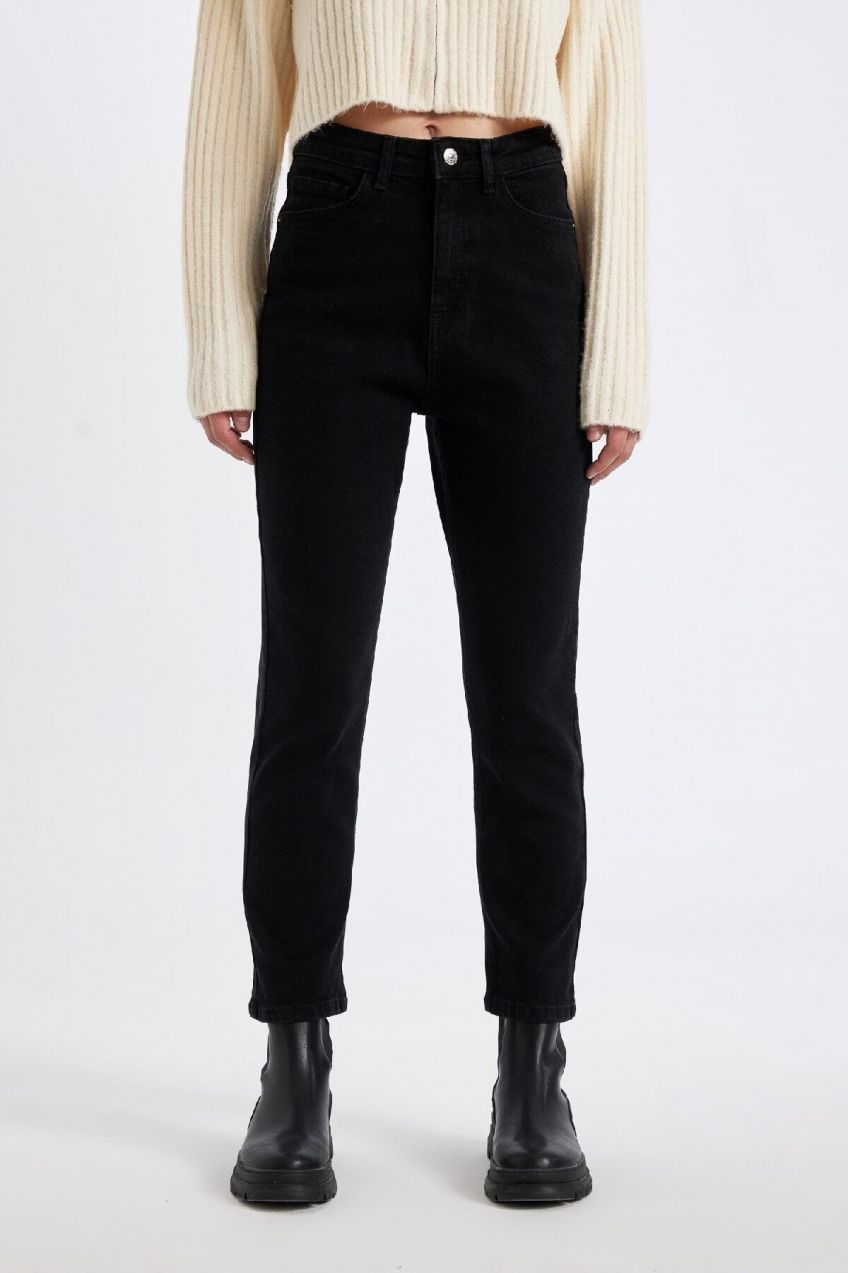 DEFACTO Mary Straight Leg High Waist Cut Ankle Length Jeans