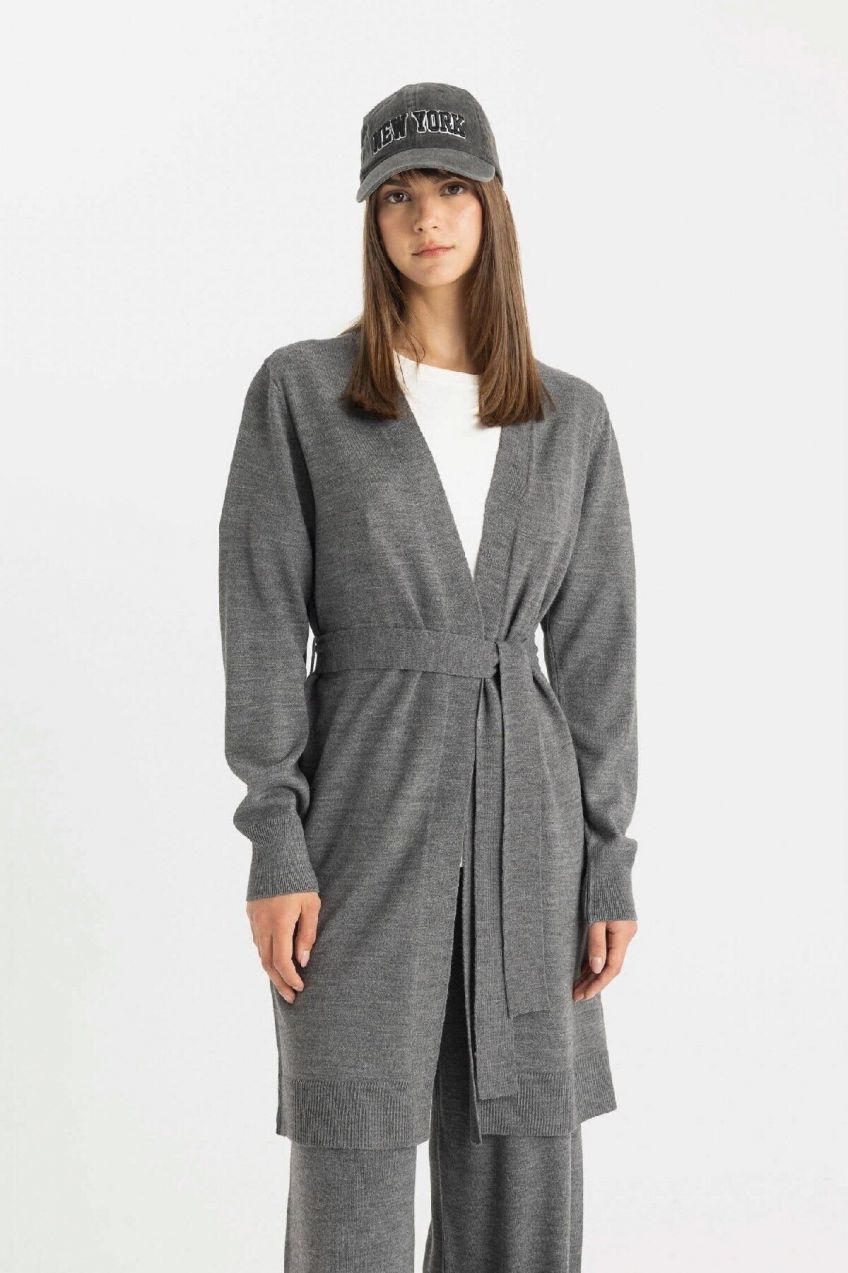 DEFACTO Regular Fit Shawl Collar Cardigan