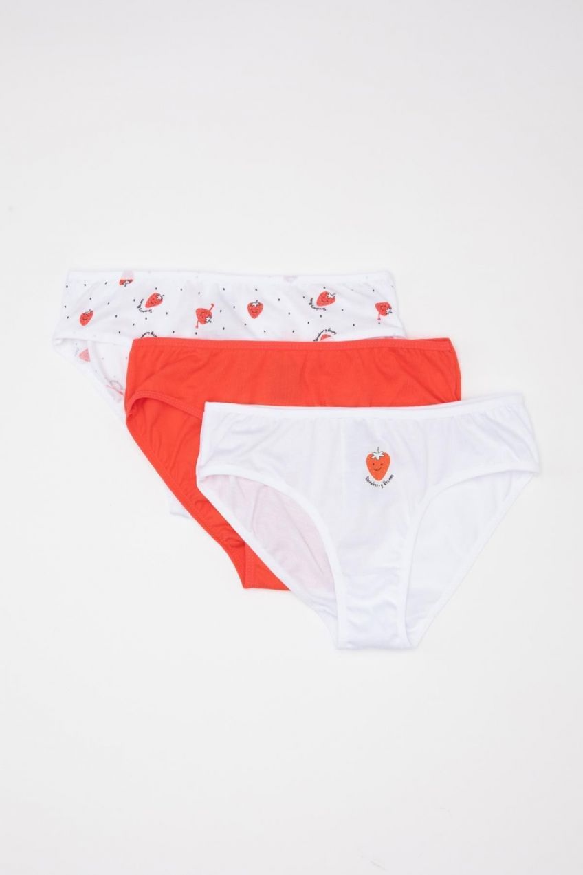 DEFACTO Girl's 3-Piece Slip Panties