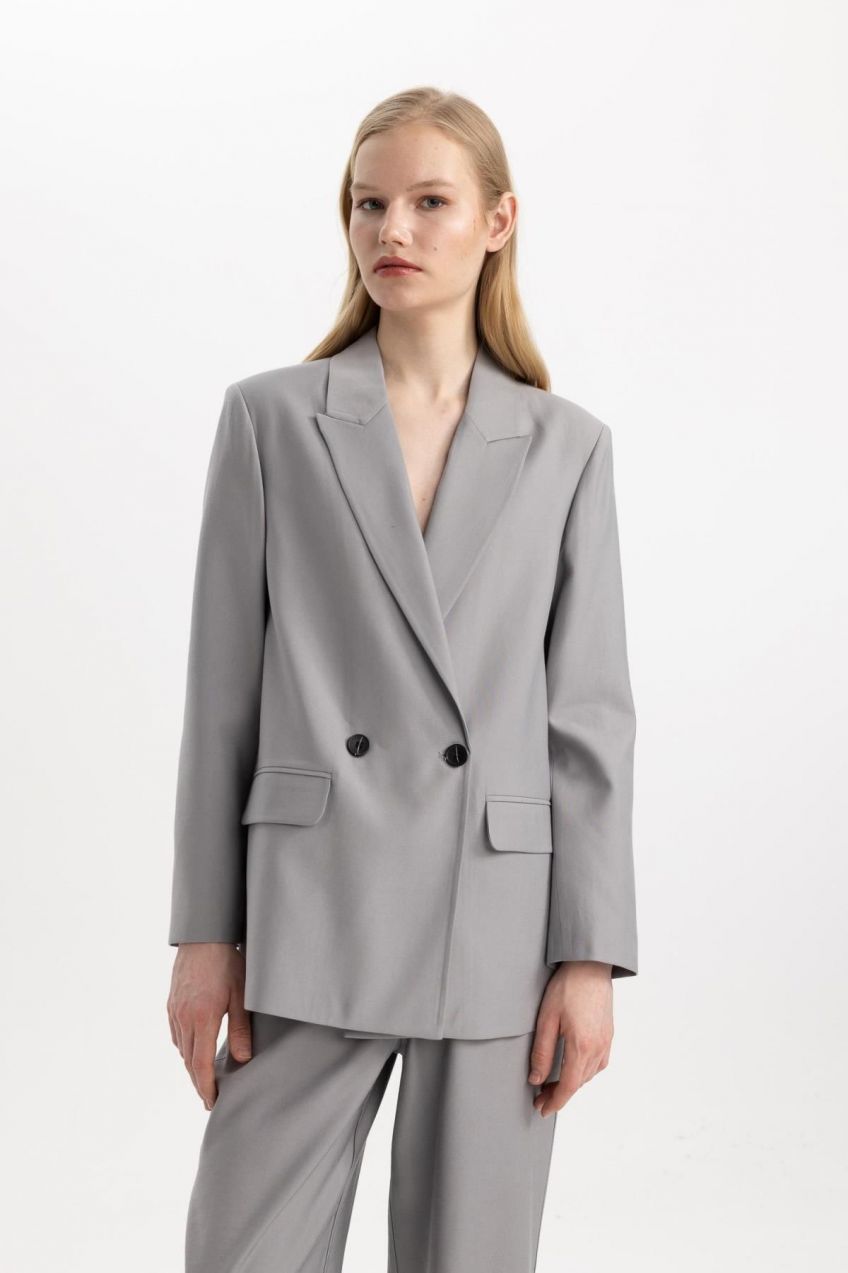 DEFACTO Oversize Fit Blazer Jacket