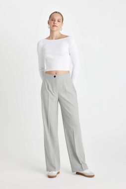 DEFACTO Wide Leg High Waist Standard Length Pants