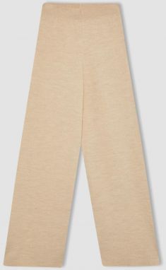 DEFACTO Straight Fit Wide Leg Knitwear Trousers