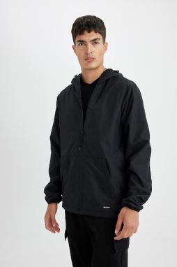 DEFACTO Water Repellent Double Slim Fit Hooded Raincoat