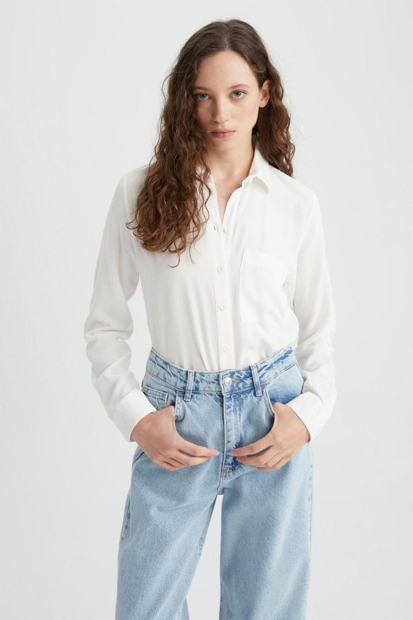 DEFACTO Regular Fit Long Sleeve Shirt
