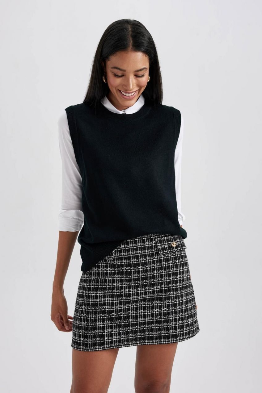 DEFACTO Relax Fit Crew Neck Sweater
