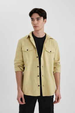 DEFACTO Regular Fit Cotton Long Sleeve Shirt