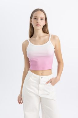 DEFACTO Cool Fitted Gradient Gradient Ribbed Camisole Undershirt