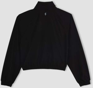 DEFACTO Fit Zippered Crop Woven Cardigan