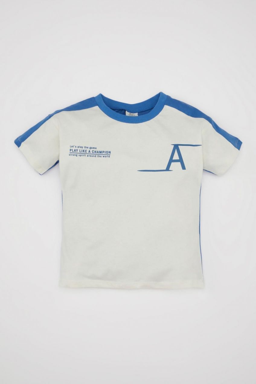 DEFACTO Baby Boy Printed Short Sleeve T-Shirt
