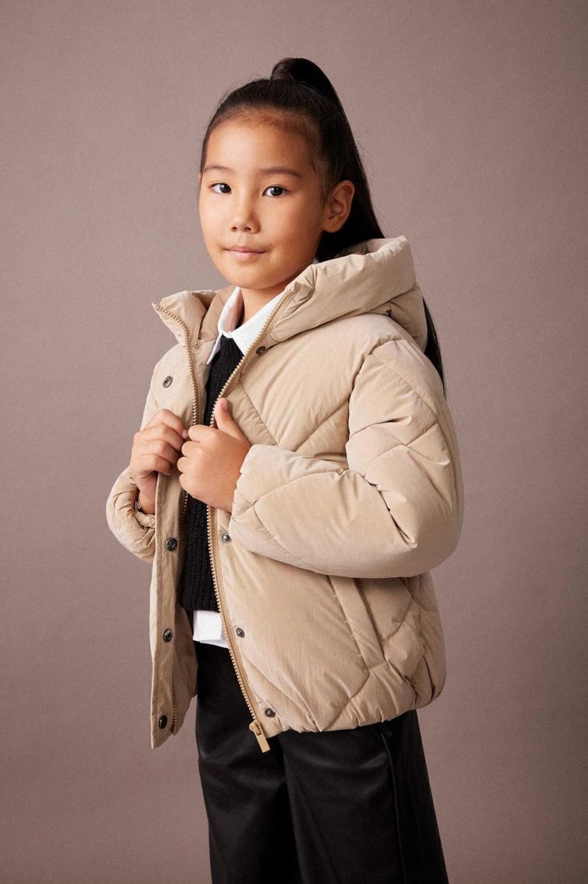 DEFACTO Girl's Water Repellent Hooded Coat