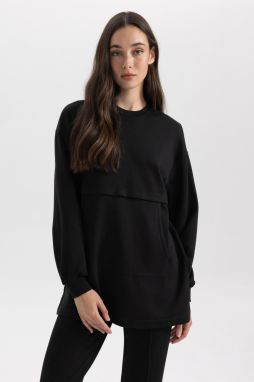 DEFACTO Regular Fit Crew Neck Long Sleeve Tunic