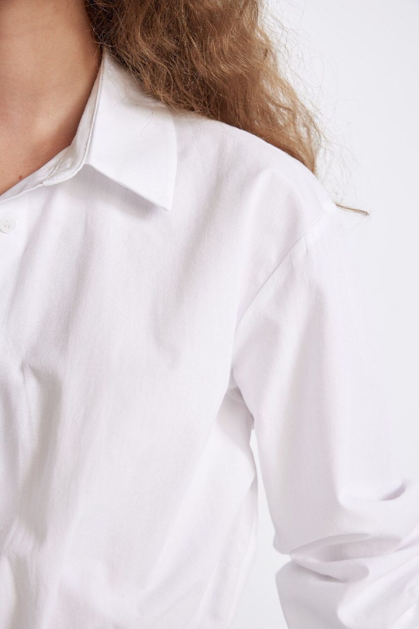 DEFACTO Oversize Fit Poplin Long Sleeve Shirt