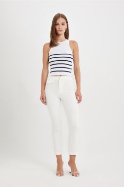 DEFACTO Flare Fit High Waist Trousers with Ornamental Pockets