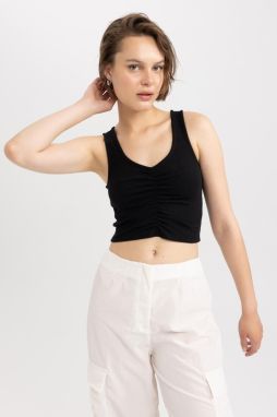 DEFACTO Cool Fitted Ribbed Camisole Undershirt