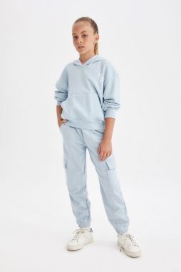 DEFACTO Girls Cargo Pocket Jogger Sweatpants