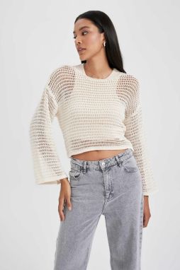 DEFACTO Relax Fit Crew Neck Sweater