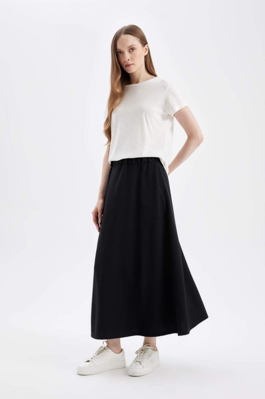 DEFACTO A-Line Scuba Crepe Skirt