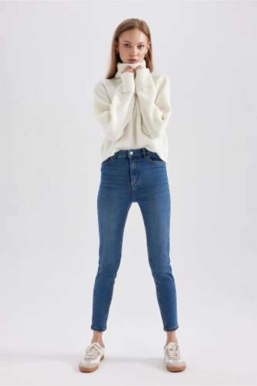 DEFACTO Skinny Fit Ankle Length Jean Trousers
