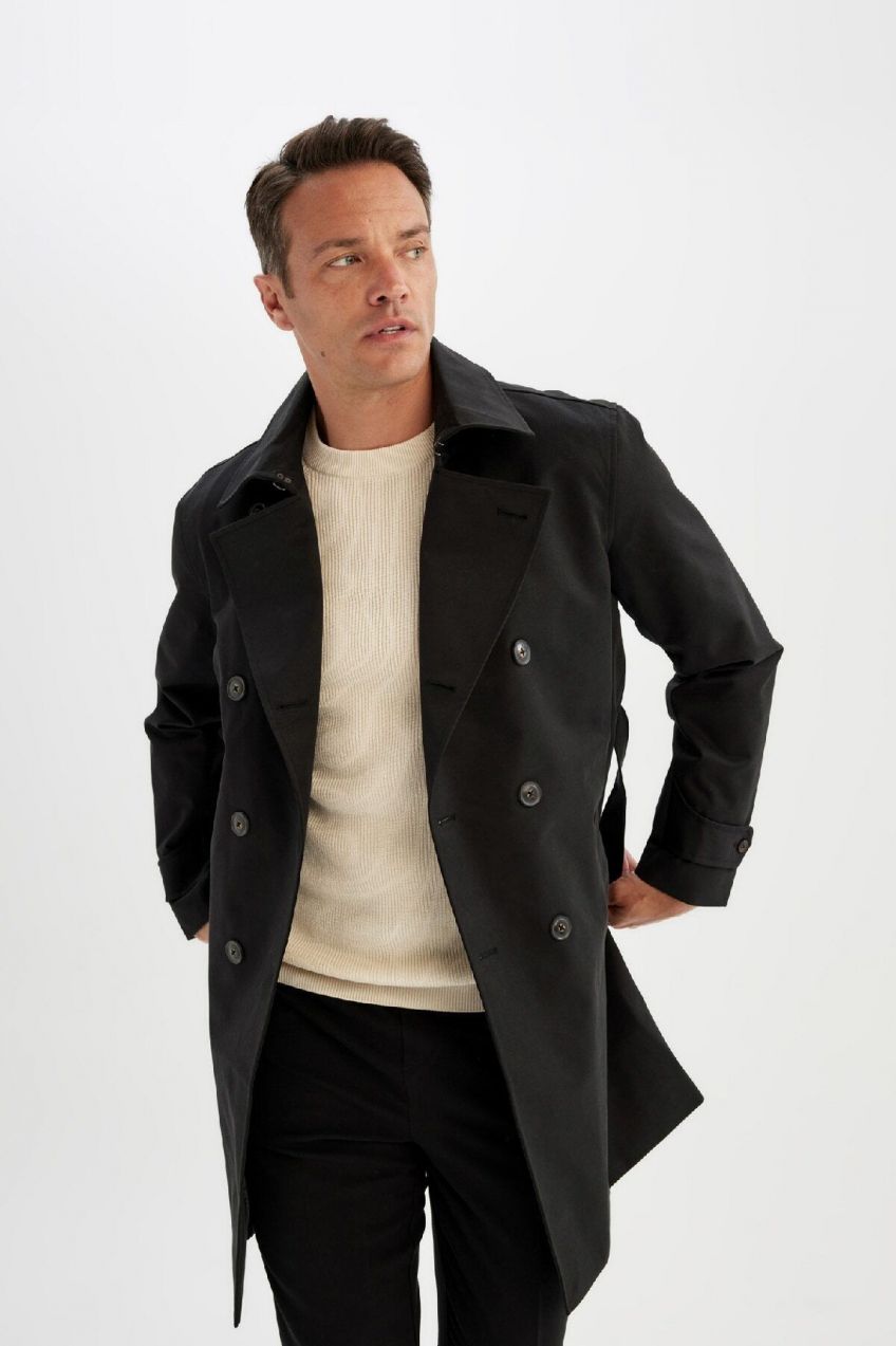 DEFACTO Waterproof Regular Fit Lined Trench Coat