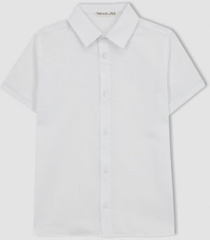 DEFACTO Boy's Textured Short Sleeve Shirt