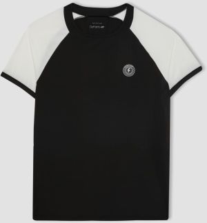 DeFactoFit Standard Fit Crew Neck Printed Athlete Heavy Fabric Short Sleeve T-Shirt