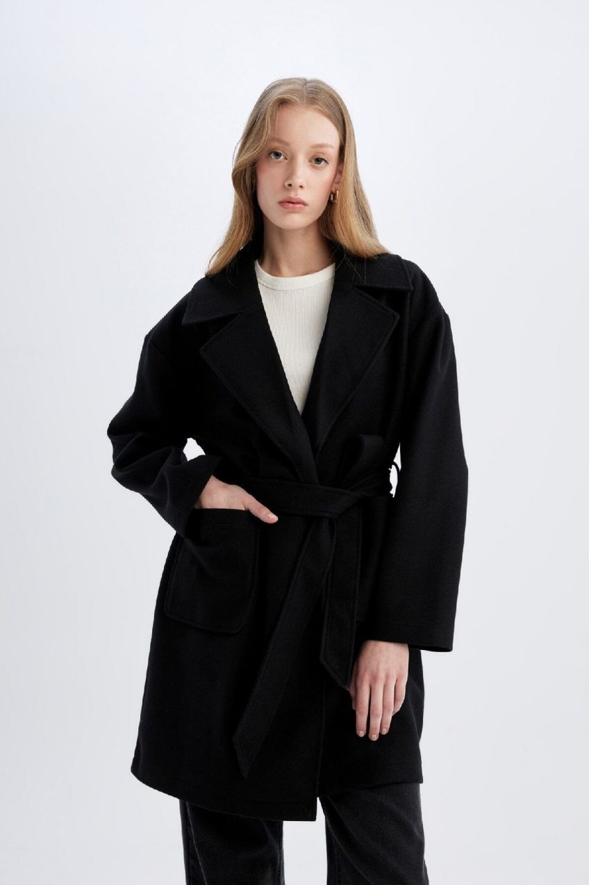 DEFACTO Regular Fit Cashmere Coat