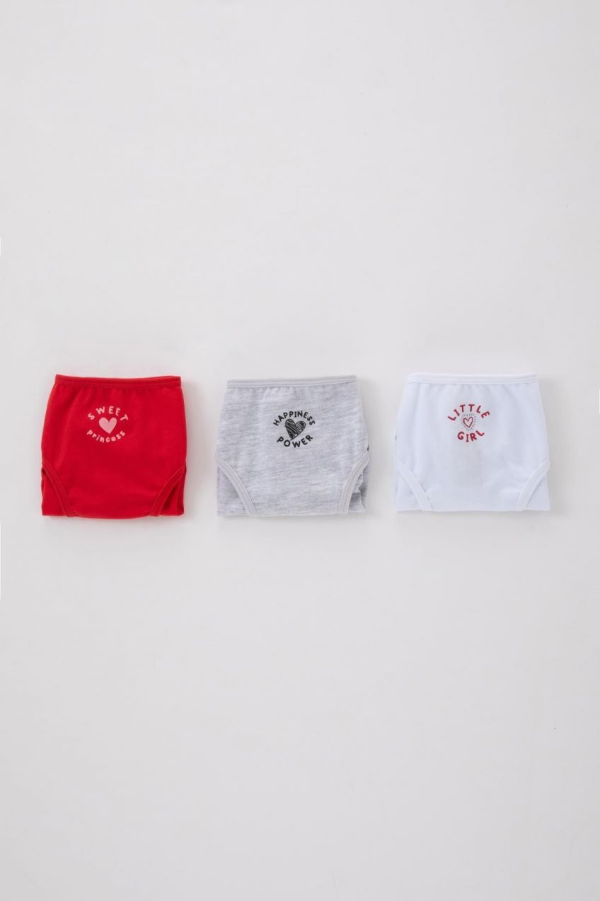 DEFACTO Girl's 3-Piece Slip Panties