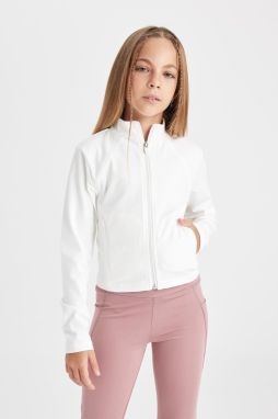 DEFACTO Girl's College Collar Bomber Cardigan