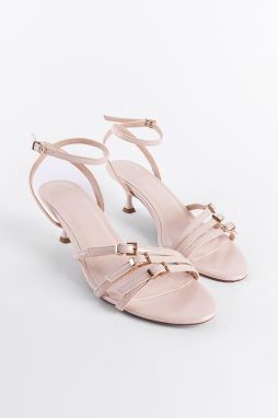 Capone Outfitters Three-Stripe Mid-Heeled Women's Sandals