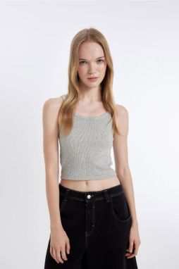 DEFACTO Cool Fitted Ribbed Camisole Athlete