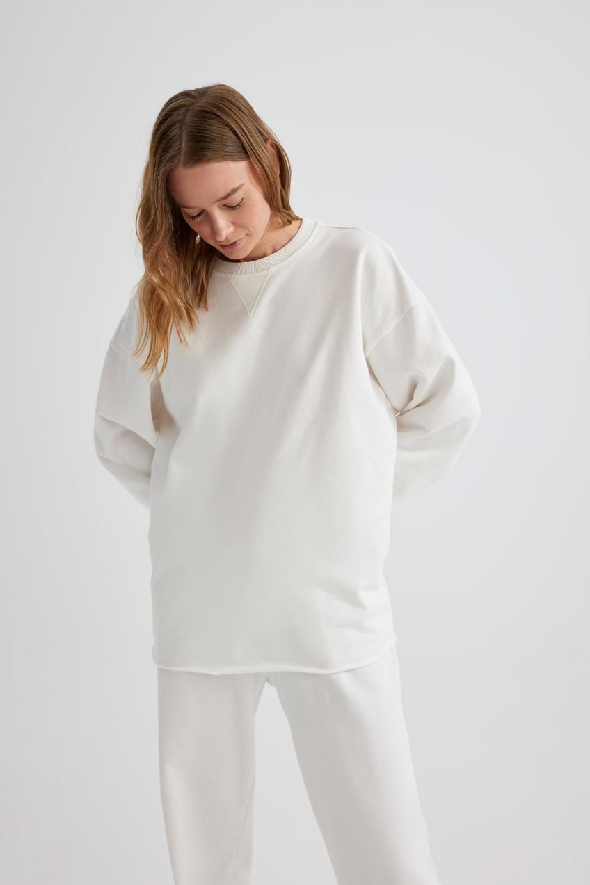 DEFACTO Oversize Fit Crew Neck Sweatshirt