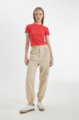 DEFACTO Cool Cargo Jogger Normal Waist Gabardine Trousers