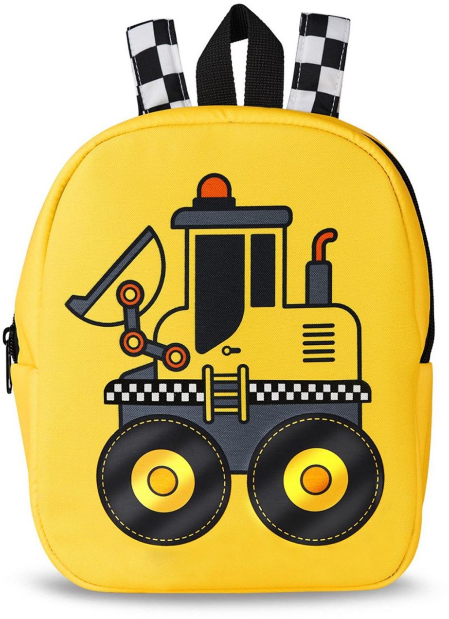 Denokids Bulldozer Boy's School Backpack