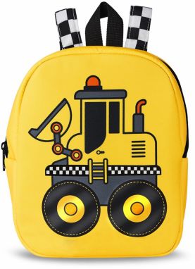 Denokids Bulldozer Boy's School Backpack