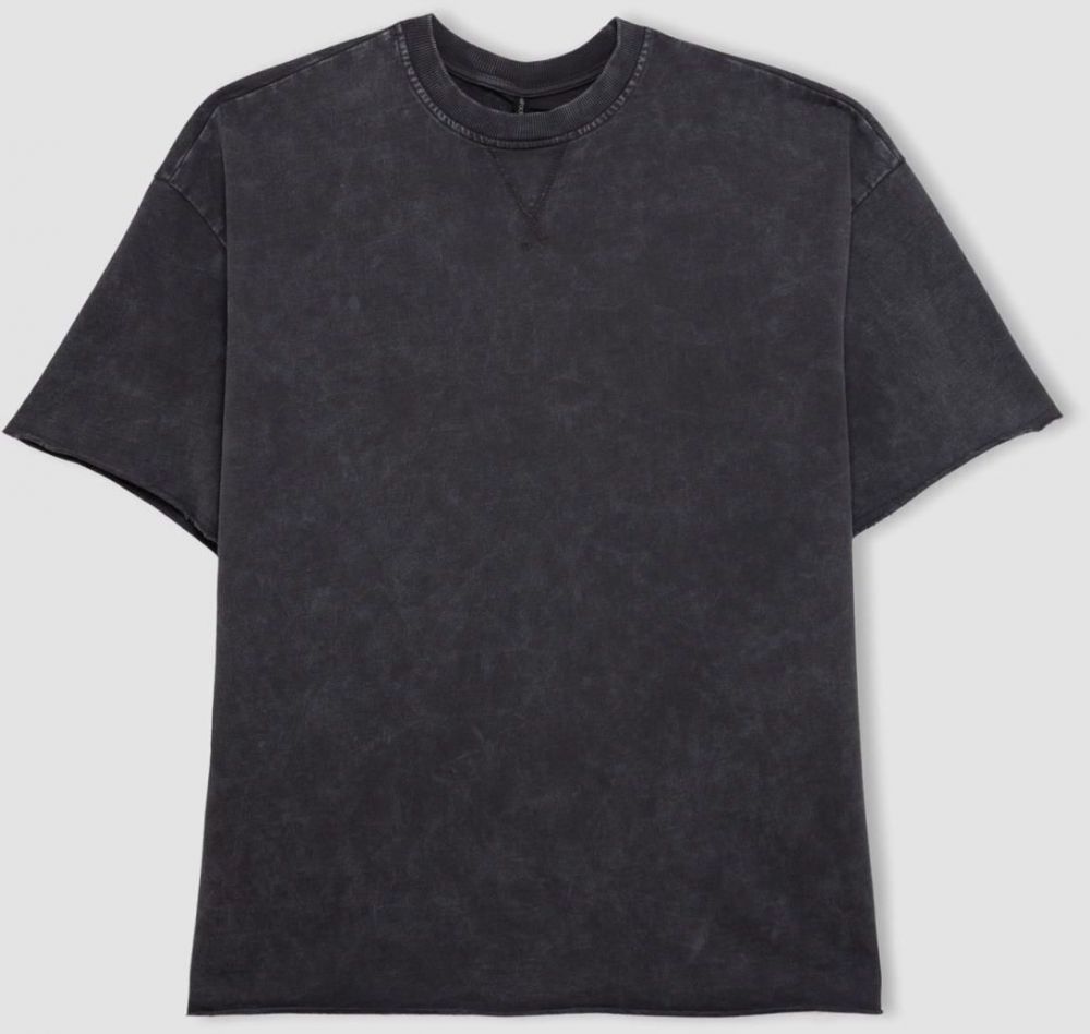 DEFACTO Relax Fit Crew Neck Faded Effect Short Sleeve T-Shirt