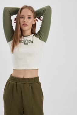 DEFACTO Cool Fitted Ribbed Camisole Long Sleeve T-Shirt