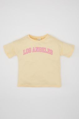 DEFACTO Baby Girl Printed Short Sleeve T-shirt